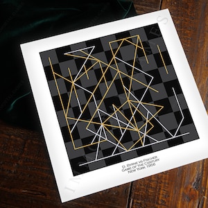 Perfect Chess GIft | D. Byrne vs Fischer 1956 | Chess Wall Art Print | Chess Board Gift | Mid Century Modern