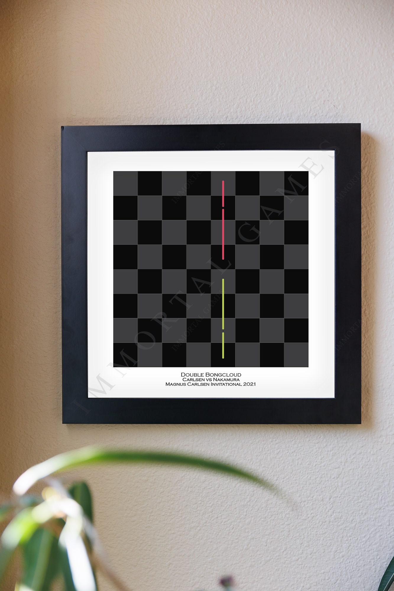 Carlsen Vs Nakamura Double Bongcloud Framed Print Carlsen 