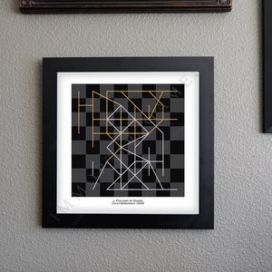 Chess Wall Decor | J. Polgar vs Anand | Chess Gift | Chess Art | Wall Art | Chess Poster | The Art of Chess