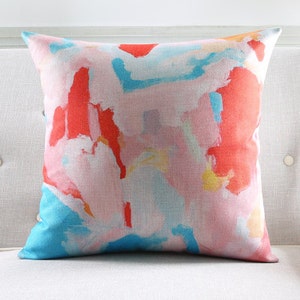 Decorative Pillow watercolor abstract printed cushion cover/pillow case/pillow cover/decorative throw pillows cushion shell