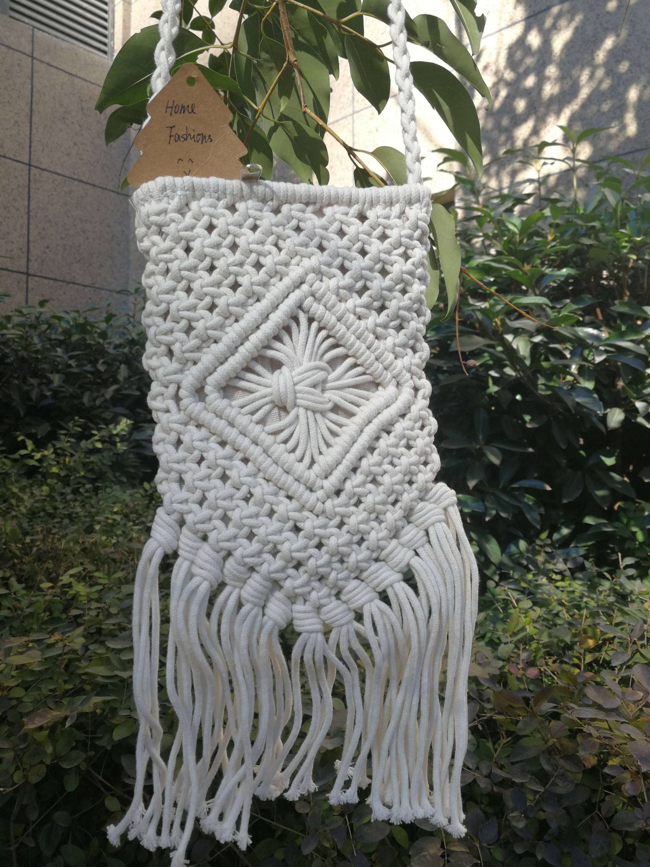 Handmade Macrame Cross Body Bag Boho Macrame Bagcotton Rope Etsy Australia