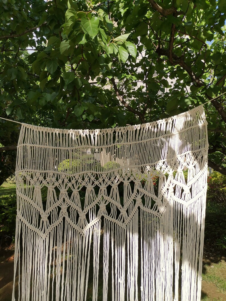 Macrame Wall Hanging Door Hanging Room Divider Macrame Etsy