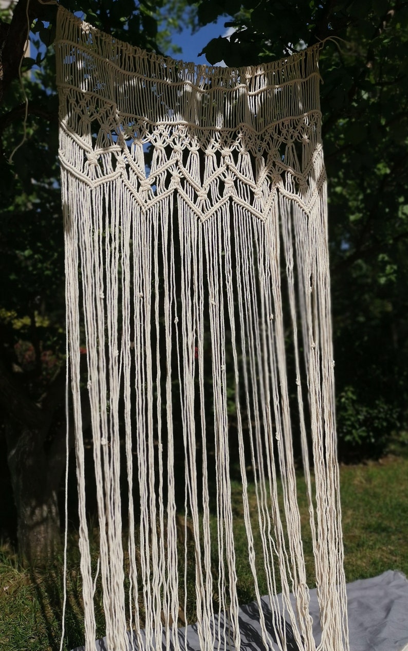 Macrame Wall Hanging Door Hanging Room Divider Macrame Etsy