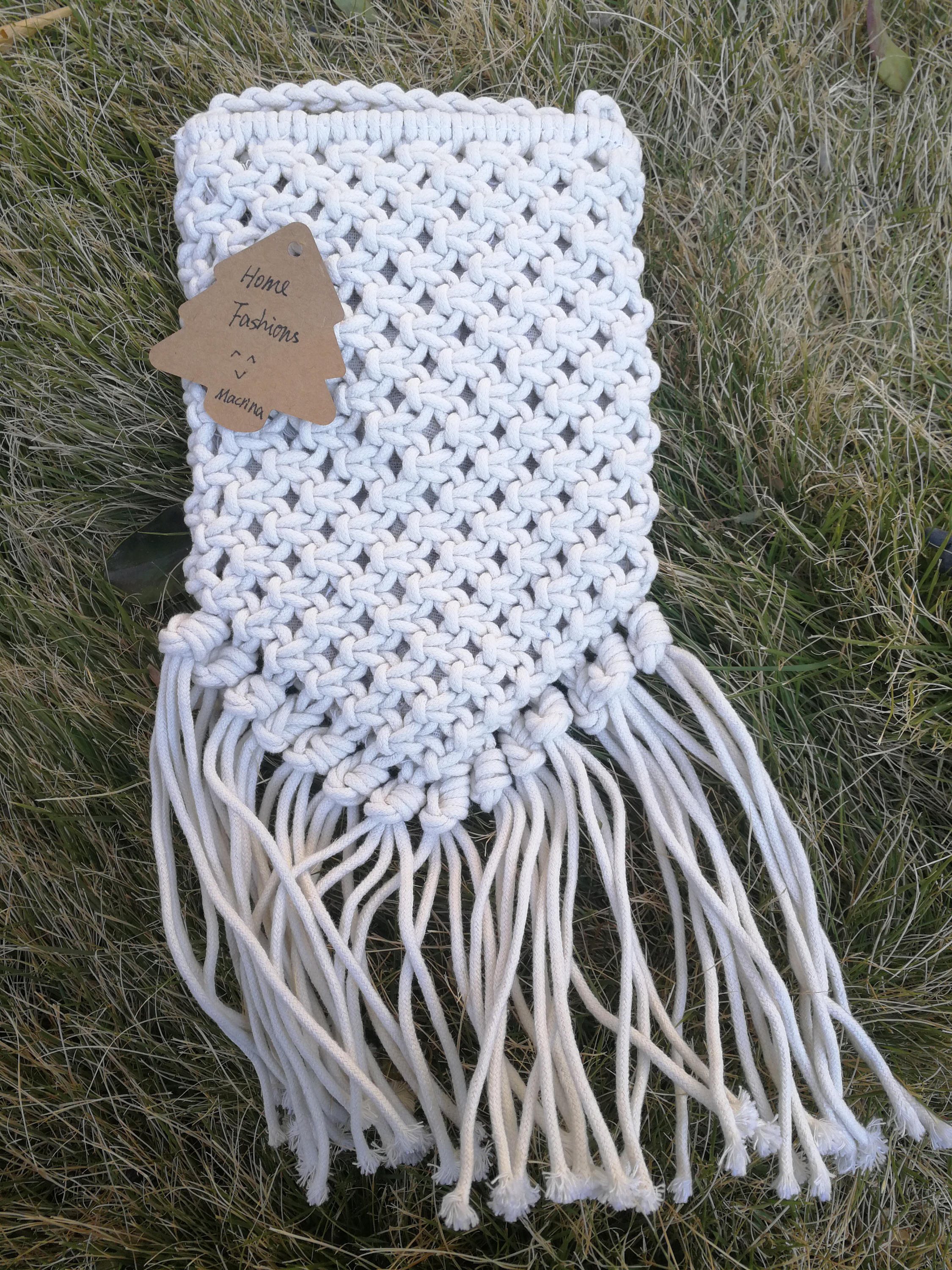 Handmade macrame cross body bag Boho macrame bagcotton Etsy