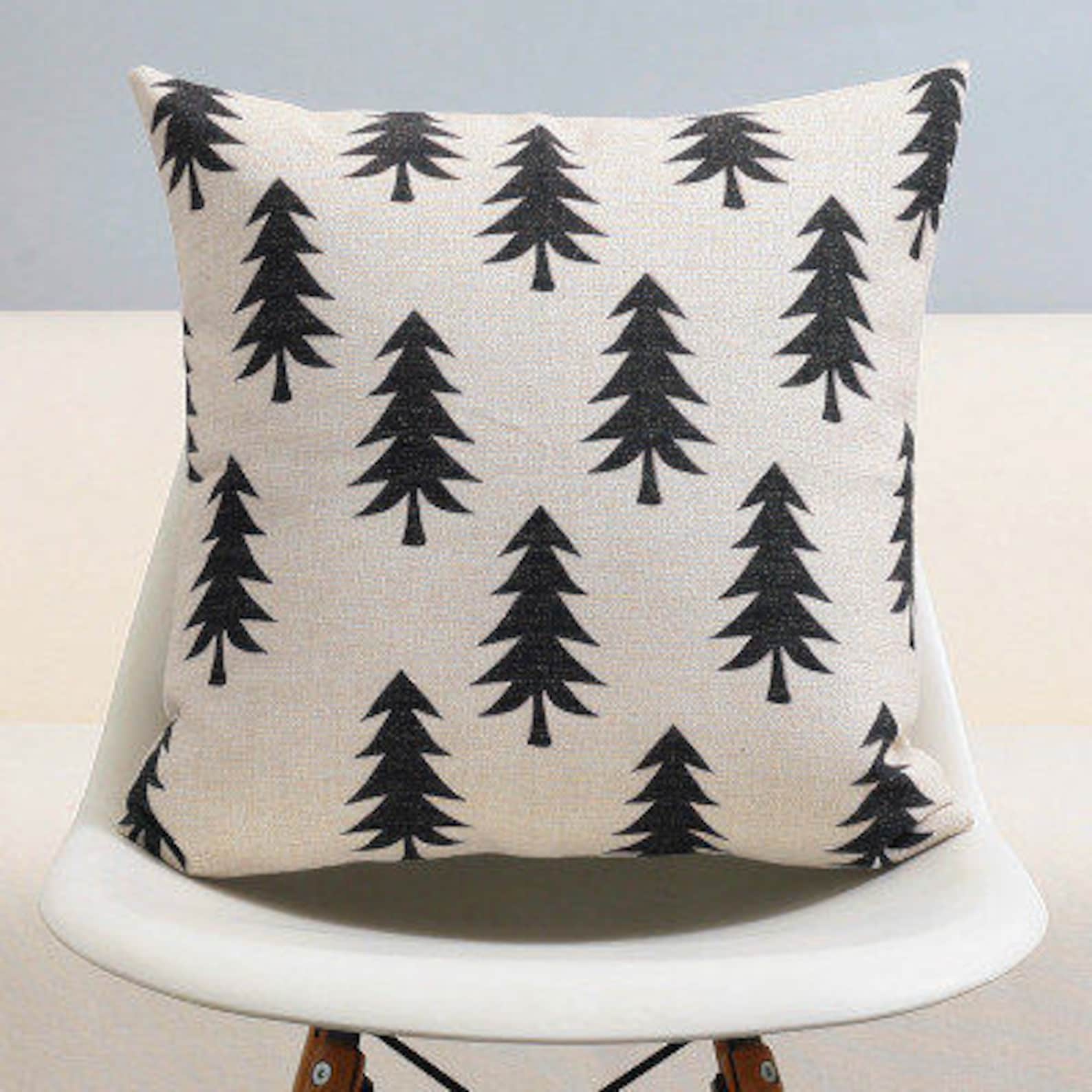 Decorative Pillow Cover/pine Tree Christmas Tree Cushion Etsy New Zealand