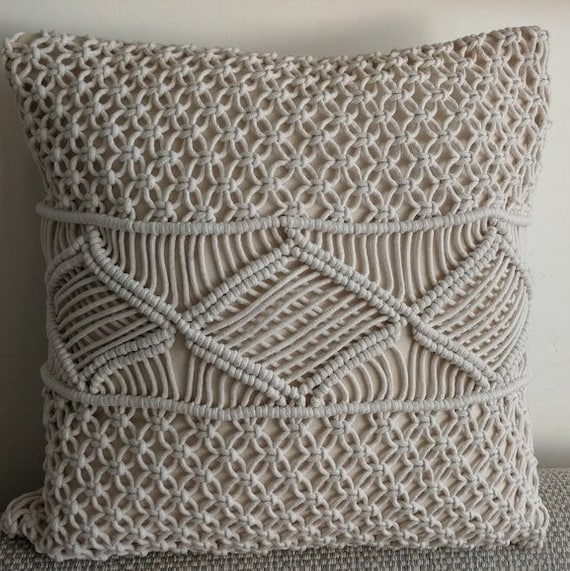 Macramé pillow cover Boho cushion cover Macrame pillow cover is the best