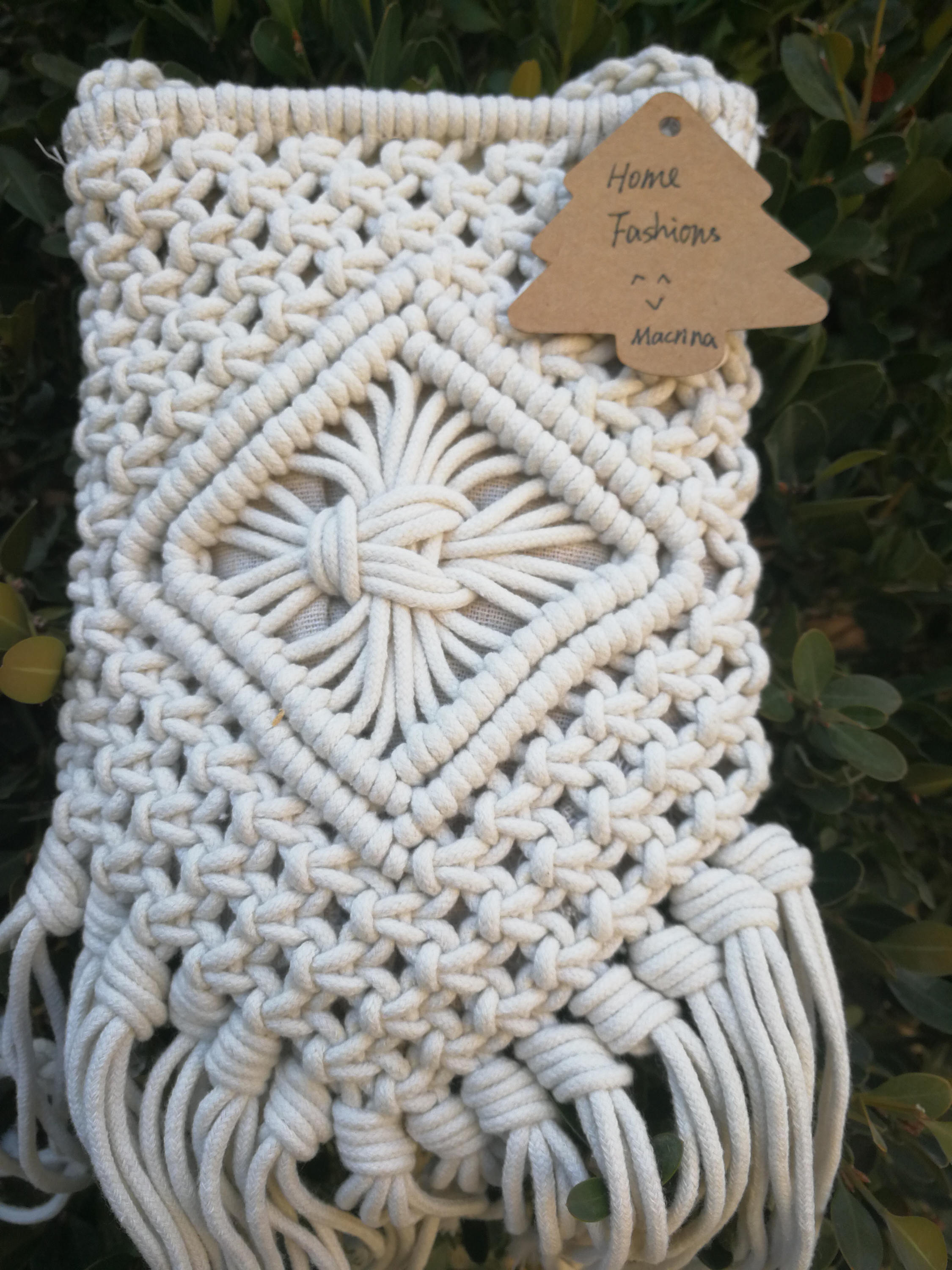 Handmade Macrame Cross Body Bag Boho Macrame Bagcotton Rope Etsy Australia