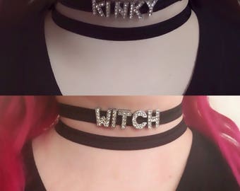 Witch choker/ halloween necklace/ gothic choker/