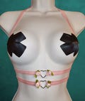 Valentine's Day- Kawaii under bust harness / pastel goth / caged bra / fetish lingerie