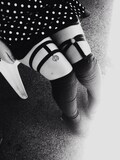 Pentagram charm leg garter/ bondage/ fetish lingerie