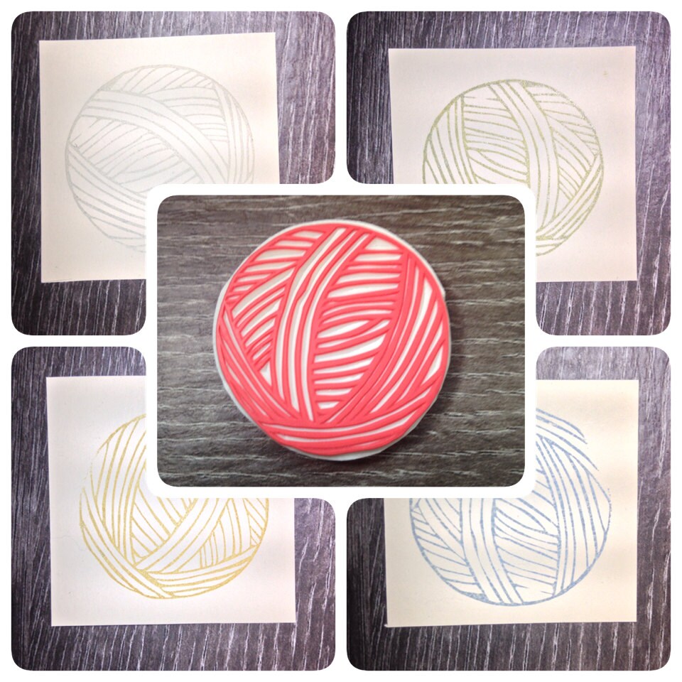 Knitting rubber stamp knitting handmade rubber stamp Etsy