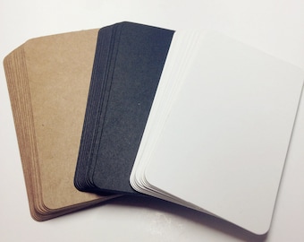 10 x paper card supply, 9x5.4cm, round edges, bookmarks, cards, craft supply, card supply, cards for stamping, birthday card, hard card, diy