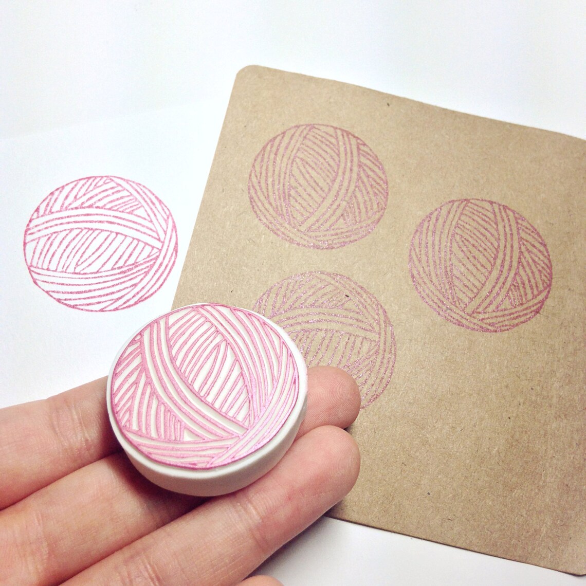 Knitting Rubber Stamp Knitting Handmade Rubber Stamp Etsy