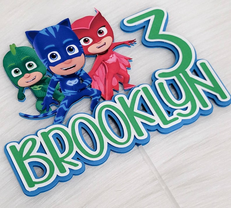 PJ Masks Cake Topper Etsy