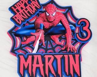 Spider Man Inspired Cake Topper