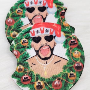 Bad Bunny Car Coasters