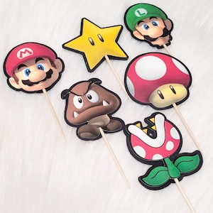 Mario Cupcake Toppers