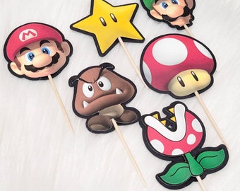 Mario Cupcake Toppers