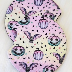 Bats & Pumpkins Car Coasters