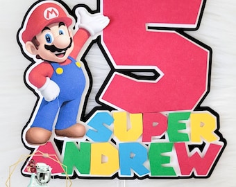 Super Mario Inspired Cake Topper