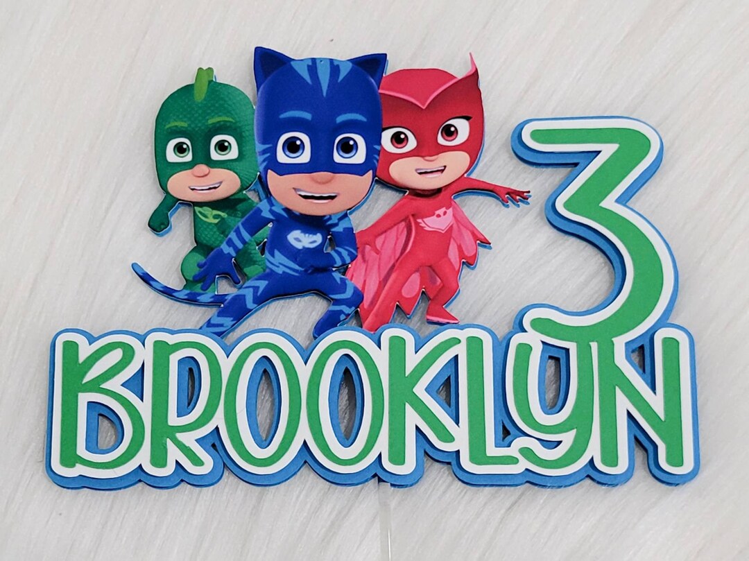PJ Masks Cake Topper Etsy