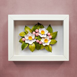White Daffodil Wall Art - March Birth Flowers - Spring Flowers Decor - Pastel Room Decor - Birthday Gift Idea - Original Art image 9