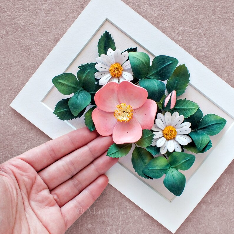 Taurus Birth Flower Gift Rose Daisy Wall Art Flowers for Etsy