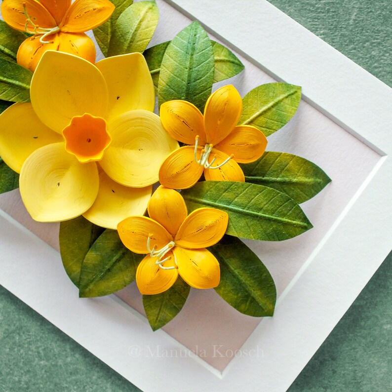 Buy Gemini Birth Flower Gift Yellow Daffodil Azalea Wall Art Online in