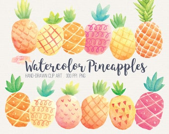 Download Pineapple Watercolor Etsy