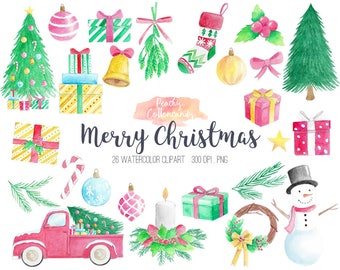 christmas clip art etsy