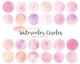 Download Watercolor Circle Etsy