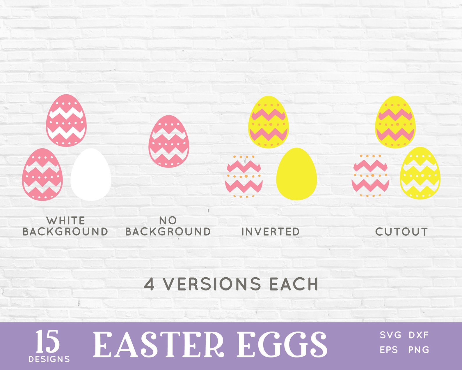Colorful Easter Eggs SVG Bundle: Cricut Cut Files (digital Download) - Etsy