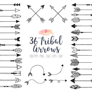 COMPRE 4 GANHE 50% OFF 36 tribal arrow svg dxf eps - vector tribal arrows clipart - tribal arrow clip art - vector arrow - Uso comercial ok