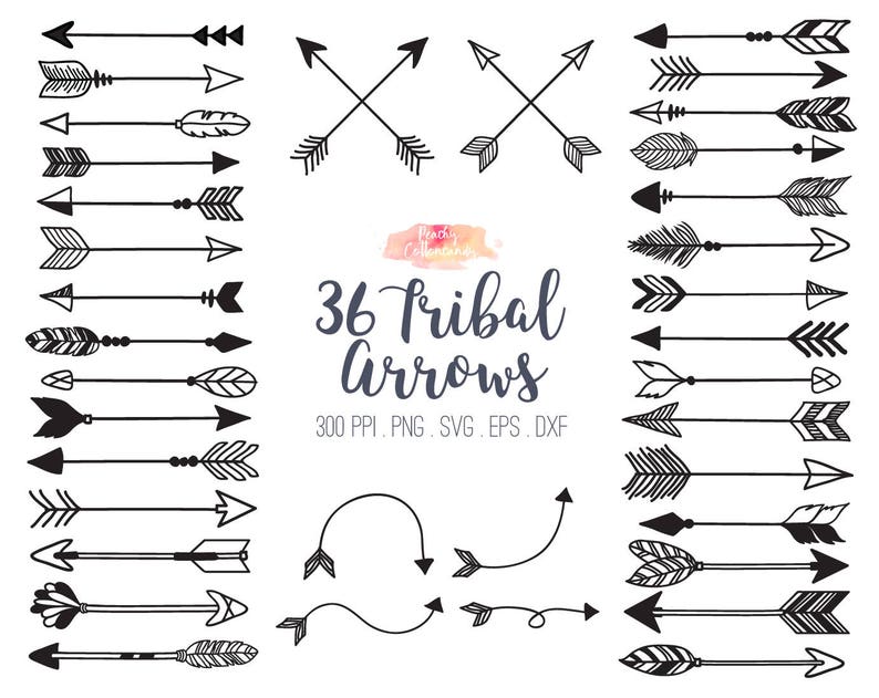 BUY 2 GET 1 FREE 36 tribal arrow svg dxf eps vector tribal ...