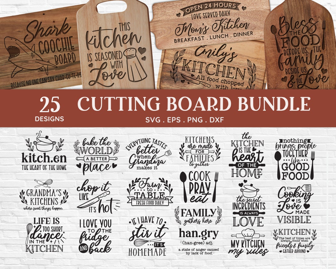Cutting Board SVG, Kitchen Quotes SVG