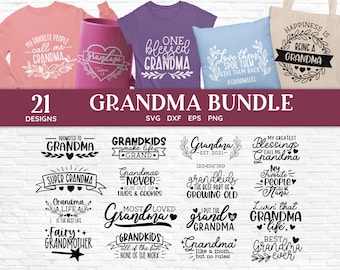 Blessed Grandma SVG Bundle: Mother's Day Designs (Digital Download)