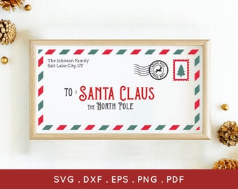 Letter to Santa SVG: Farmhouse Christmas Sign (Digital Download)