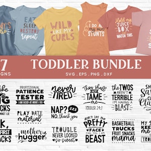 KAUFEN Sie 4 und erhalten Sie 50% Rabatt Lustiges Kleinkind-Shirt svg Bündel - Kinder-T-Shirts svg - Baby Mädchen-Jungen-Svg-Schnittdatei für Cricut - Kinder-Kleinkind-Svg