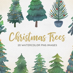 COMPRAR 4 OBTENER 50% DE DESCUENTO Acuarela Árbol de Navidad Clipart - Clip Art de Navidad - Clipart de Navidad - Árbol de Navidad Clip Art - Árbol de acuarela png