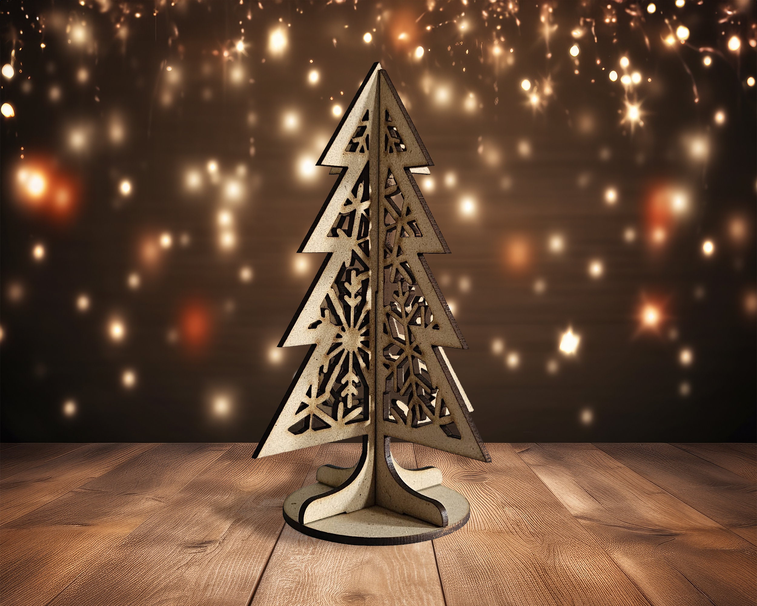 Standing Christmas Tree Laser Cut Files: Glowforge, Cricut (digital  Download) - Etsy, image size:2500x2002