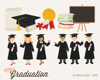 Afstuderen Clipart: School Diploma Art (PNG, EPS)