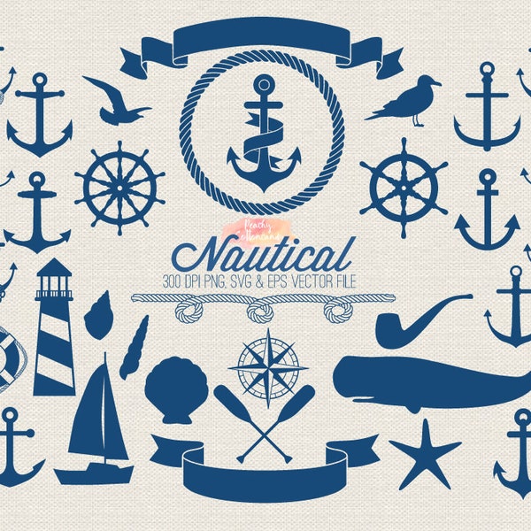 BUY 4 GET 50% OFF nautical clipart - anchor clip art - nautical svg vector clipart - anchor clipart - sea clipart - Commercial Use ok