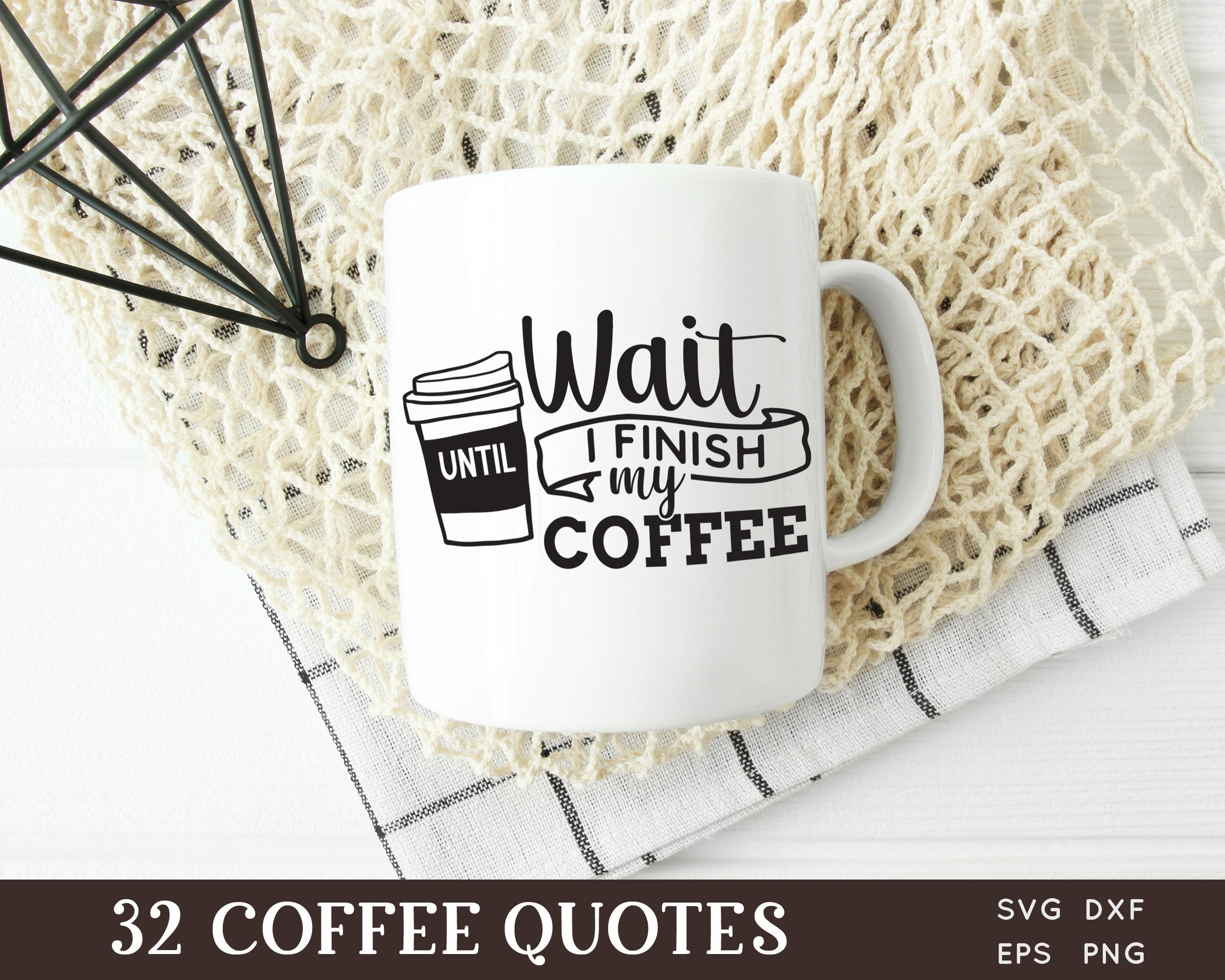 BUY 4 GET 50% OFF 32 Coffee Quotes svg Bundle dxf png coffee mug design svg  glowforge laser cut files coffee svg sayings cut file for cricut