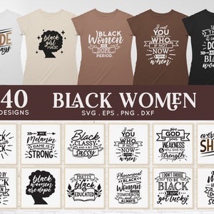 BUY 4 GET 50% OFF Schwarze Frau svg eps dxf png - Afro Frau svg - schwarze Königin schwarze Mädchen Magie schwarze Frauen sind dope svg Dateien für Cricut