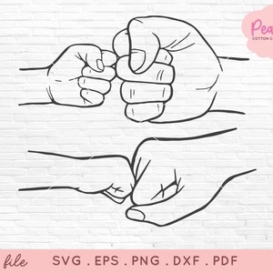 ACHETER 4 OBTENIR 50 % DE RÉDUCTION Fist bump svg - bundle svg fête des pères - nouveau père papa papa svg - meilleur papa fête des pères cadeau svg coupe fichiers pour cricut