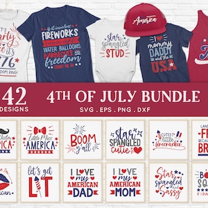 BUY 4 GET 50% OFF 4th of July svg bundle eps dxf png - Fourth of July svg Patriotic svg - Independence Day America Usa svg files for cricut