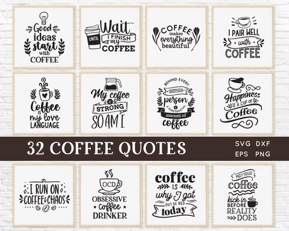 10 Coffee typography t shirt design bundle / 10 eps coffee tshirt / 10 pdf  coffee t shirt/