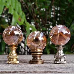 Peach Lamp Finial, Apricot