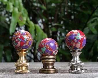 Small Colorful Lamp Finial, Kids Room