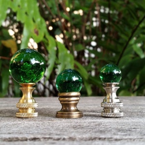 Small Green Lamp Finial